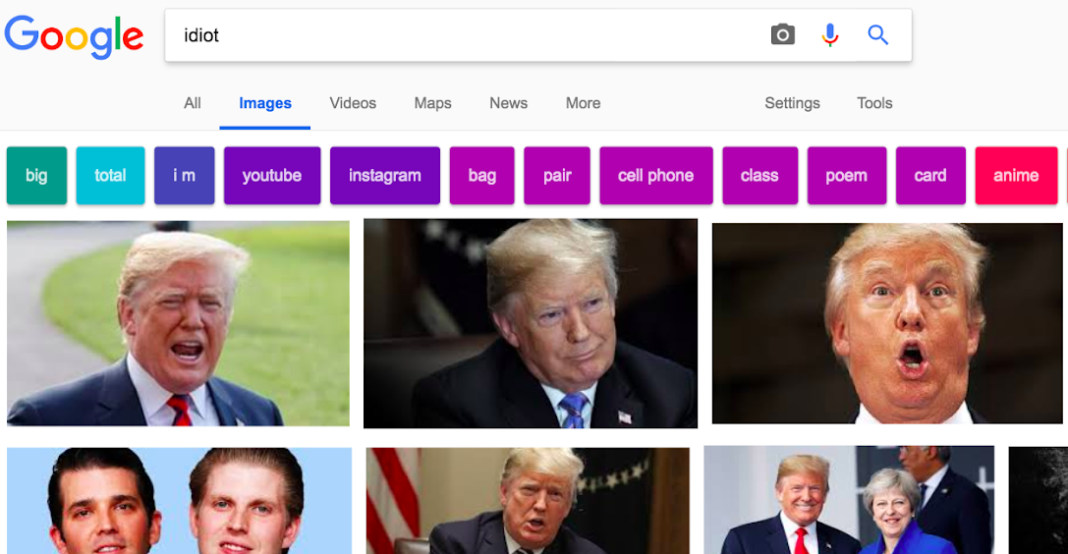 idiot google