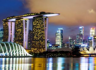 How is the natural resource curse related to startup investment in a country? Singapore