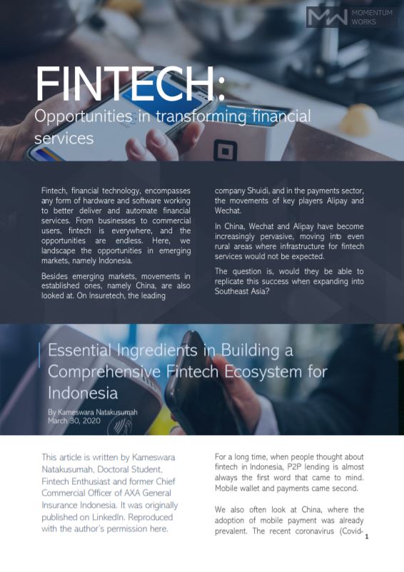 Article compilation: Fintech - The Low Down - Momentum Works