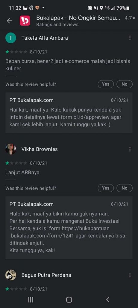 Bukalapak IPO - Comments