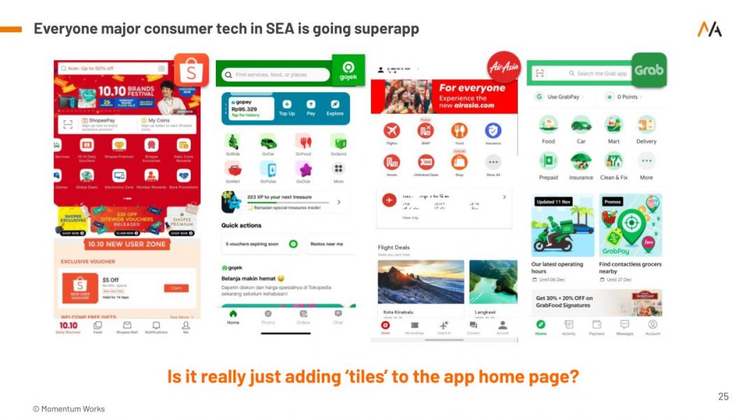 All platforms going super app Grab super app