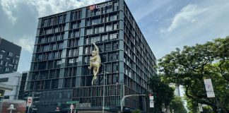 Why is there a giant monkey at Lazada’s headquarters?