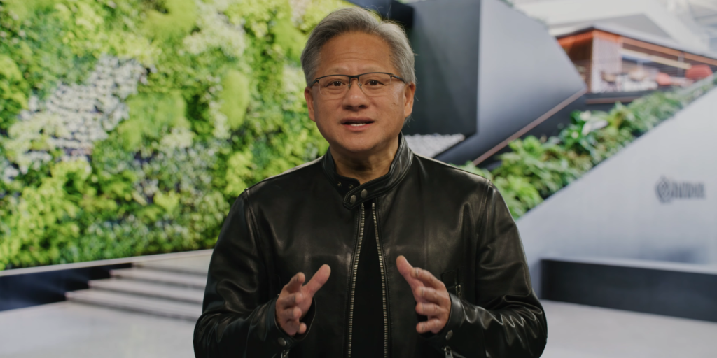nvidia ceo jensen huang talking GTC 2023 featured img