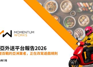 「新聞稿」Momentum Works發布最新東亞外送報告
